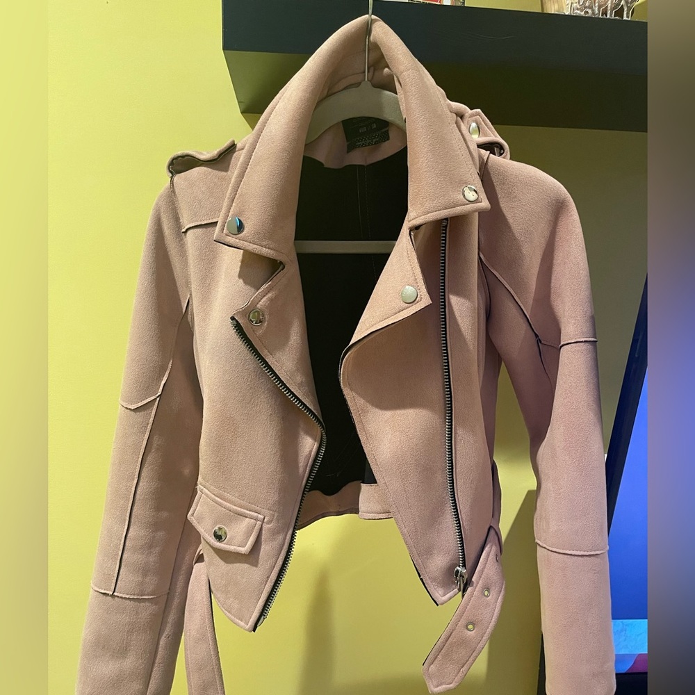 NEW YORKER suede pink jacket